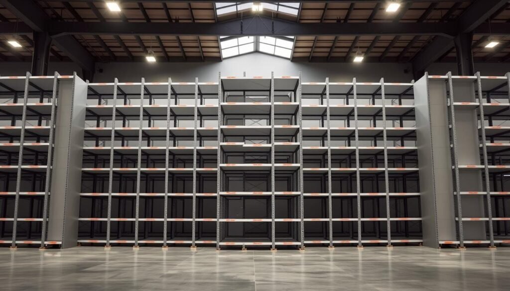 modern warehouse shelving units