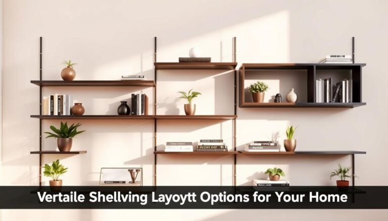 versatile shelving layout options