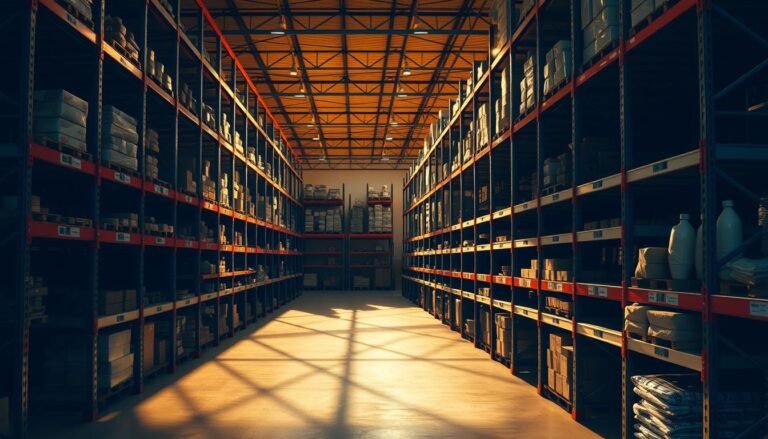 warehouse storage shelves