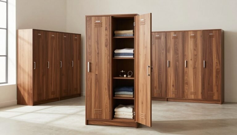 wooden lockers