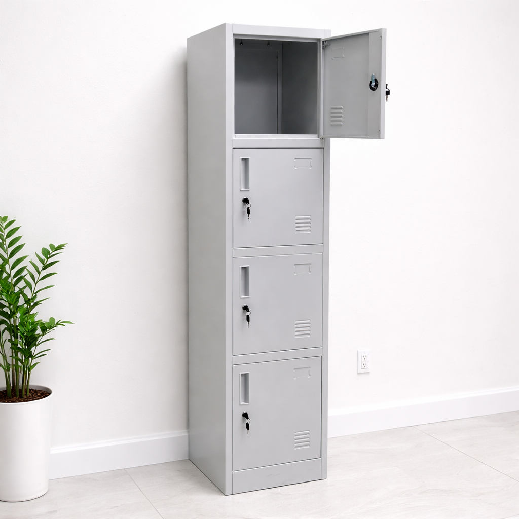 metal storage cabinet with locks