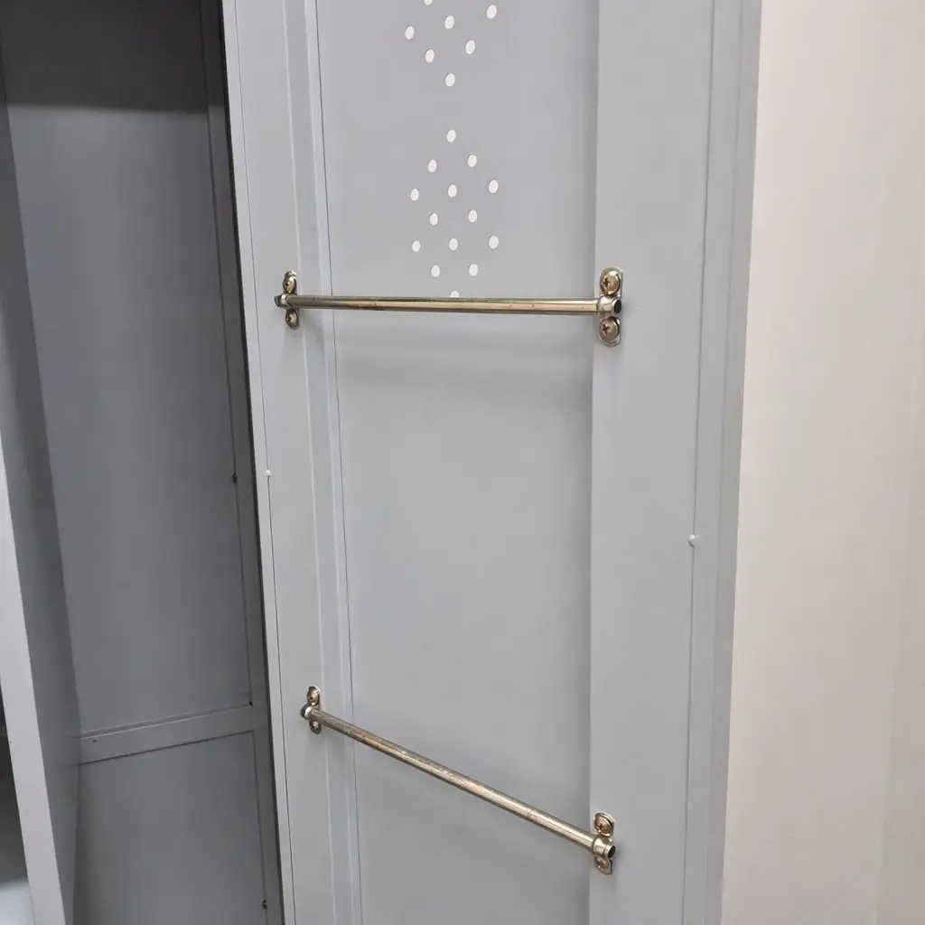 metal storage cabinet with bars