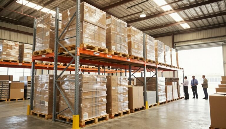 warehouse metal shelving units storage racks