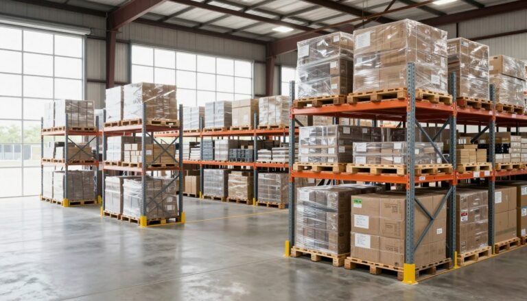 industrial metal pallet storage racks