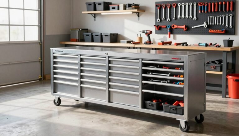 metal tool storage cabinet on wheels